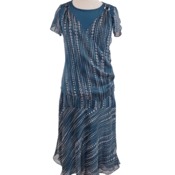 UEL 2 Piece Chiffon/Stretch Knit Top/Skirt Set NEW- Sz. 8 - Picture 1 of 9